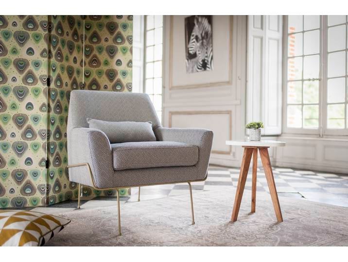 Fauteuil salon lounge style scandinave vintage Hilda