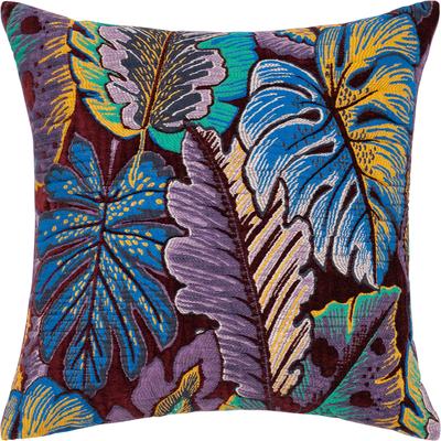 Dekokissen PAD "JUNGLE", multi, gemustert, B:45cm L:45cm, Baumwolle, Polyester, Viskose, Dekokissen_Sitzkissen_Kissenhüllen, Detailreiches Blätterdesign in harmonischer Farbabstimmung