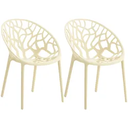 CLP 2er Set Stuhl Hope   Farbe: creme