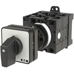 Eaton 215225 Umschalter, T3, 32 A, Zwischenbau, 4 Baueinheit(en), Kontakte: 8, 60 °, rastend, mit 0-Stellung, Netz-0-Notstrom, Abwicklungs Nr. 8902