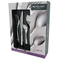 MICHELINO Besteckset 24 teilig für 6 Personen Edelstahl
