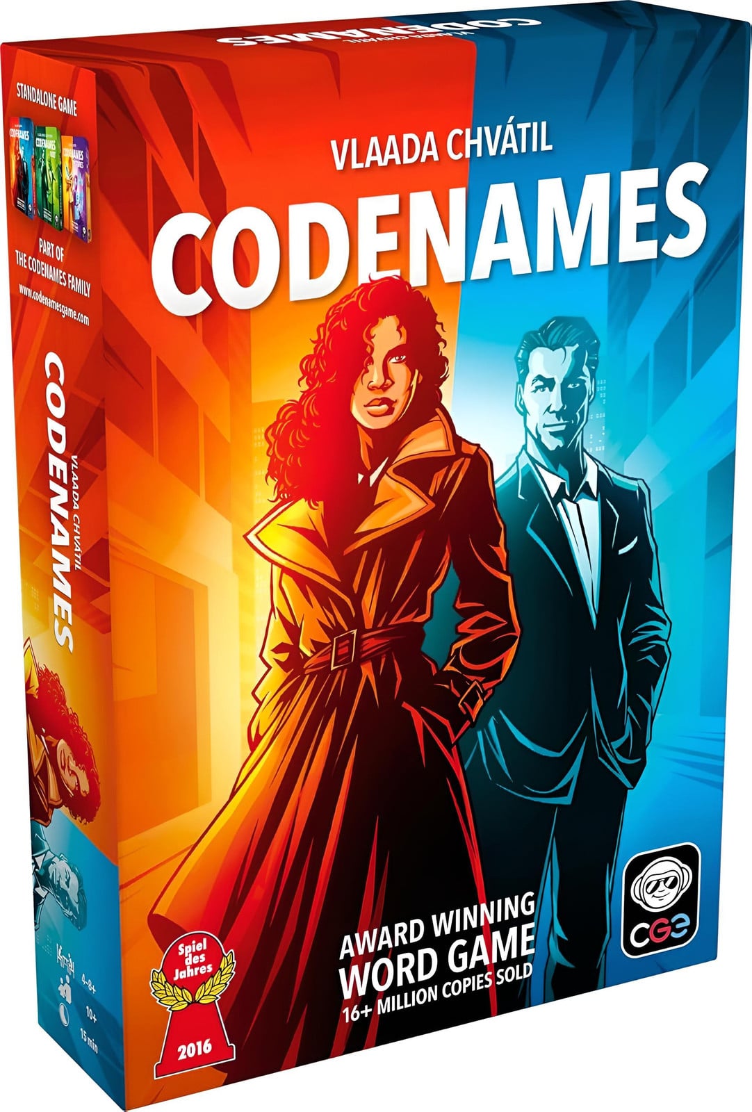 Asmodee Codenames kaartspel voor 10 spelers