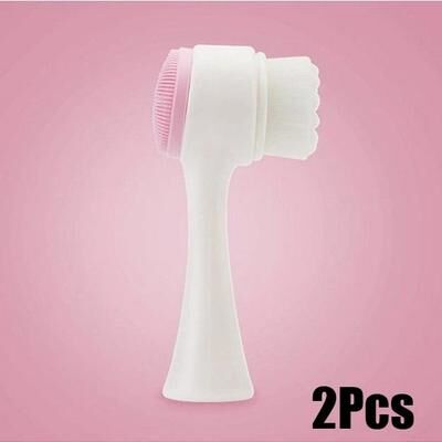 Inspire Essentials 2 In 1 Silicone Face Scrub Brush Facial Cleansing Brush Pore Exfoliator 6