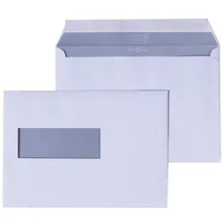Quantore, Briefumschlag, 500 Selbstklebende Umschläge mit Fenster links C5 162 x 229 mm (C5, 500x)