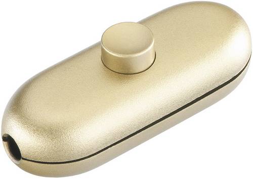 InterBär Schnurschalter Gold 1 x Aus/Ein 2A 1St.
