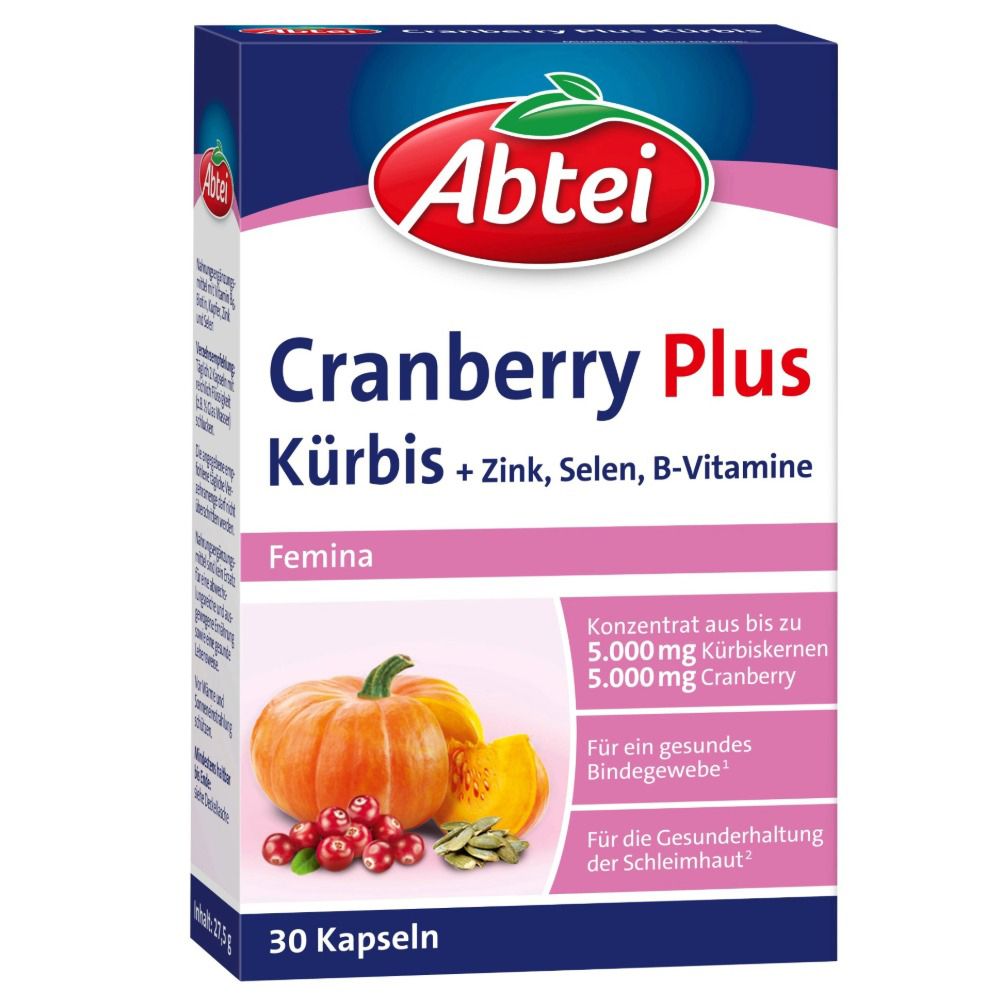 Abtei Kürbis Plus Cranberry Kapseln 30 St