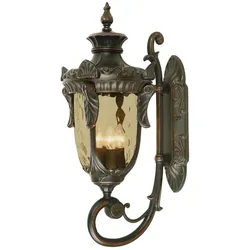 Elstead Lighting Philadelphia Außenwandleuchte groß 3-flammig in Old Bronze