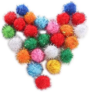 Uplift Essentials Glimmer Chase Interactive Glitter Pom Pom Balls Glimmer Chase Interactive Glitter Pom Pom Balls