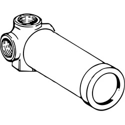 Hansa Mehrwege-Umstellung Unterputzgehäuse Hansajet 0285 verchromt 2850100