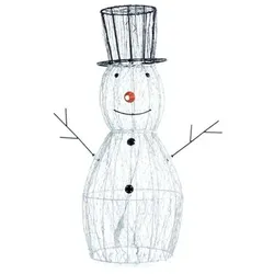 LUMIDA Xmas LED-Schneemann 2000 LEDs, Timer outdoorgeeignet Höhe 73cm
