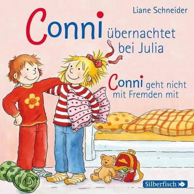 Conni übernachtet bei Julia / Conni geht nicht mit Fremden mit - Liane Schneider, CD, 9783867424677