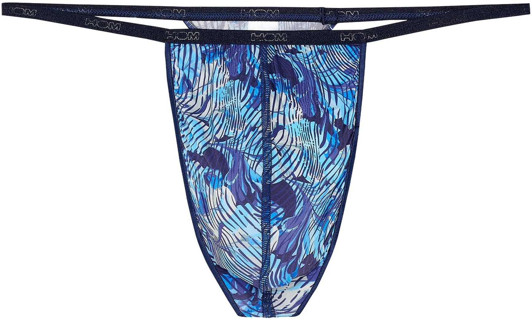 String HOM "String Plume Barrett G-String 1er Pack", Herren, Gr. XXL, blau, Obermaterial: 78% Polyamid PA. 22% Elasthan EL., Unterhosen String