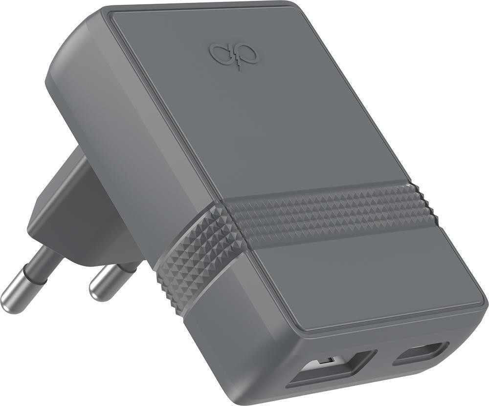 Force Power USB-A en USB-C oplaadkabel in L-vorm