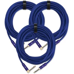 Pronomic Trendline INST-6B Instrumentenkabel 6m blau 3x Set