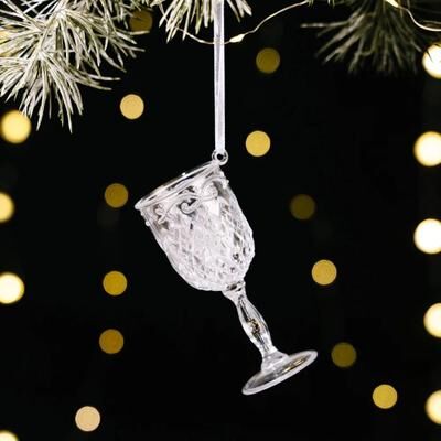 Inspire Essentials Transparent Acrylic Angel Christmas Tree Hanging Ornament Decor 3