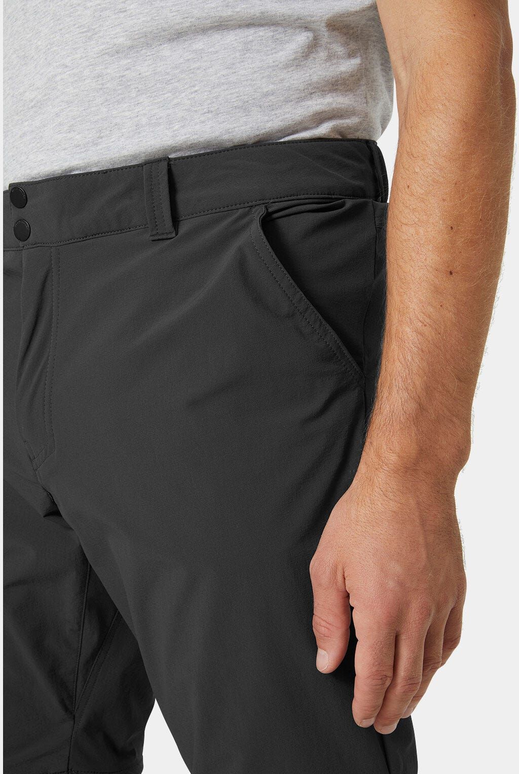 Helly Hansen Men's Brono Softshell Zip Off Pants - Black/Ebony - 2XL