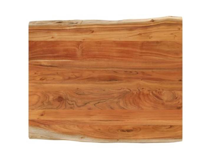 PTUGUOF Tischplatte 90x80x2,5cm Rechteckig Massivholz Akazie Baumkante, Rustikal, Vielseitig für Bartisch, Beistelltisch, Möbelprojekte
