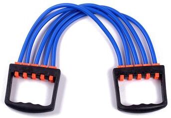 Healfit Counter Yoga 5 Resistance Bands, Fitness Cable Rope, Sport Chest Expander Puller For Home Workout Exercise blue