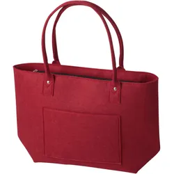 Filztasche oval - rot