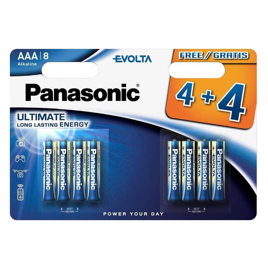 Panasonic Evolta AAA (8 Stk., AAA) (LR03EGE/8BW 4+4F)
