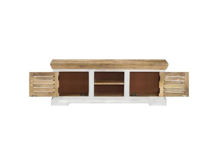 Meuble TV - Banc TV - Table TV - 110x30x40 cm - Bois massif de manguier T126
