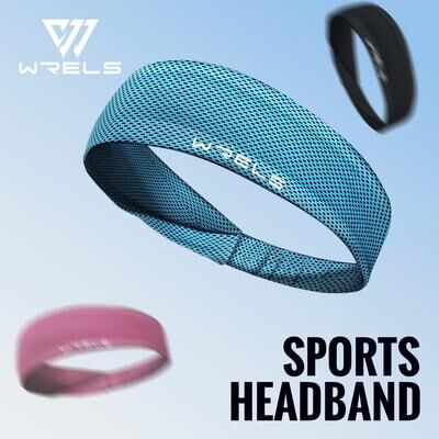 Discount Dollar Deals Summer Sport Headband, Breathable Fitness Sweatband, Non Slip Elastic Tenni Headband, Sweat Wicking Hairband For Running grey