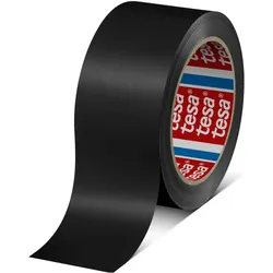tesa, Klebeband, Verpackungsklebeband 60404, 50 mm x 66 m, schwarz (50 mm)