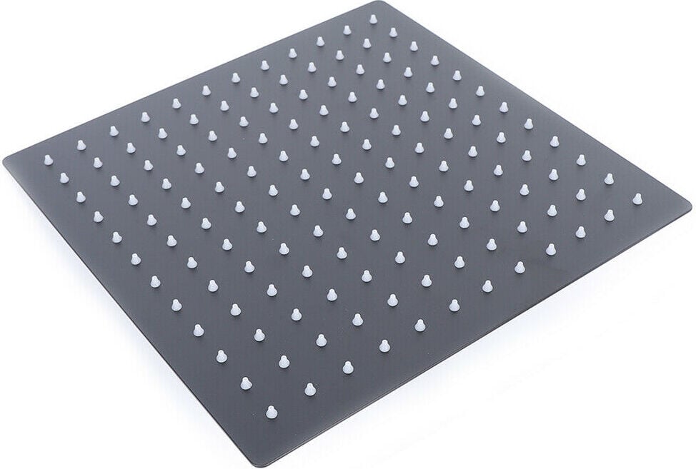 Easybuy Zwarte Vierkante Regendouche van Roestvrij Staal, 30 x 30 cm