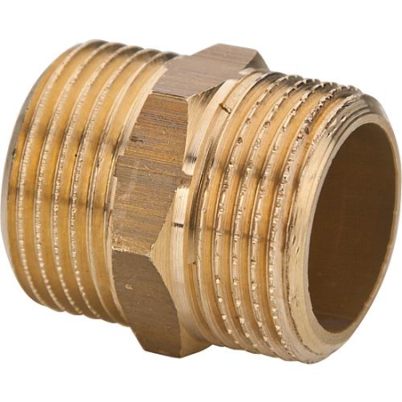 Messing Doppelnippel AG x AG Aussengewinde X Aussengewinde (Messingfitting Doppelnippel (AG) Aussengewinde: Messingfitting Doppelnippel (AG) Aussengewinde 3/4 Zoll ) 4.14-MN03