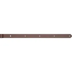 Ladenband DURAVIS® 800 ? 16 mm, gerade, Abschluss abgerundet, Material: Stahl, blau verzinkt, Oberfläche: rostbraun