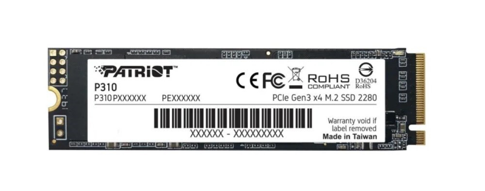 Patriot Memory P310 NVMe M.2 SSD 960 GB (PCIe 3.0 x4, NVMe 1.3, M.2 2280)