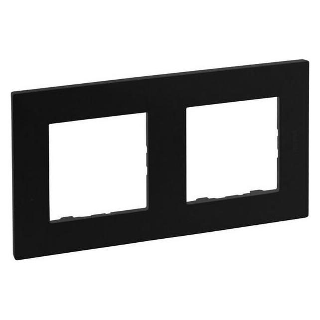 Legrand Niloe Step 2-fach Rahmen Farbe: Schwarz 864572 (864572)