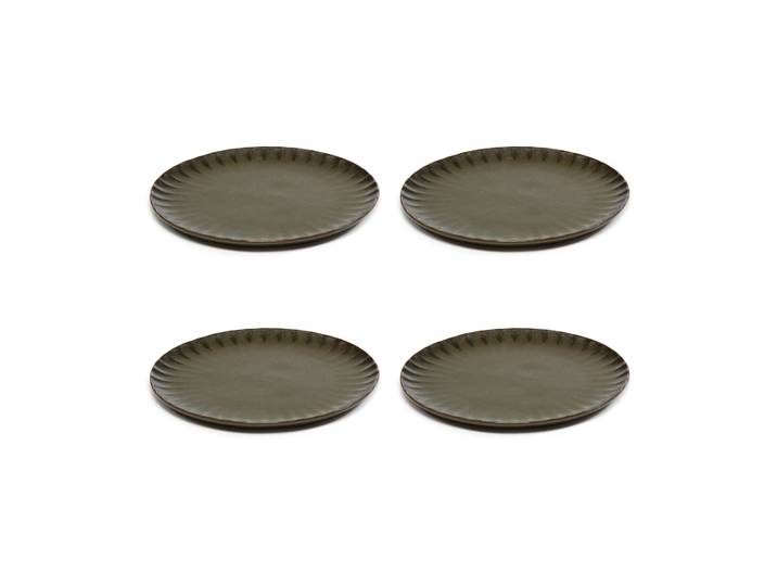 Serax Assiette Inku M Ø21 cm, lot de 4 Green