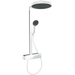 hansgrohe Rainfinity Duschsystem 360, 1 Strahlart, ShowerTablet 350, 26853700, Farbe: Weiß Matt