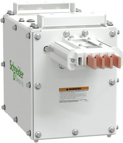 Schneider Electric ITSC250ES42BI0500E Endeinspeisekasten, I-Line Track, 250A, Kupfer, 3L+N+PE (PE Gehäuse), IP42, Rechtsmontage