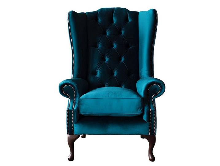 Xlmoebel Ohrensessel Ohrensessel im Chesterfield-Design mit hochwertiger Textilpolsterung (Chesterfield Ohrensessel - 347), Hergestellt in Europa