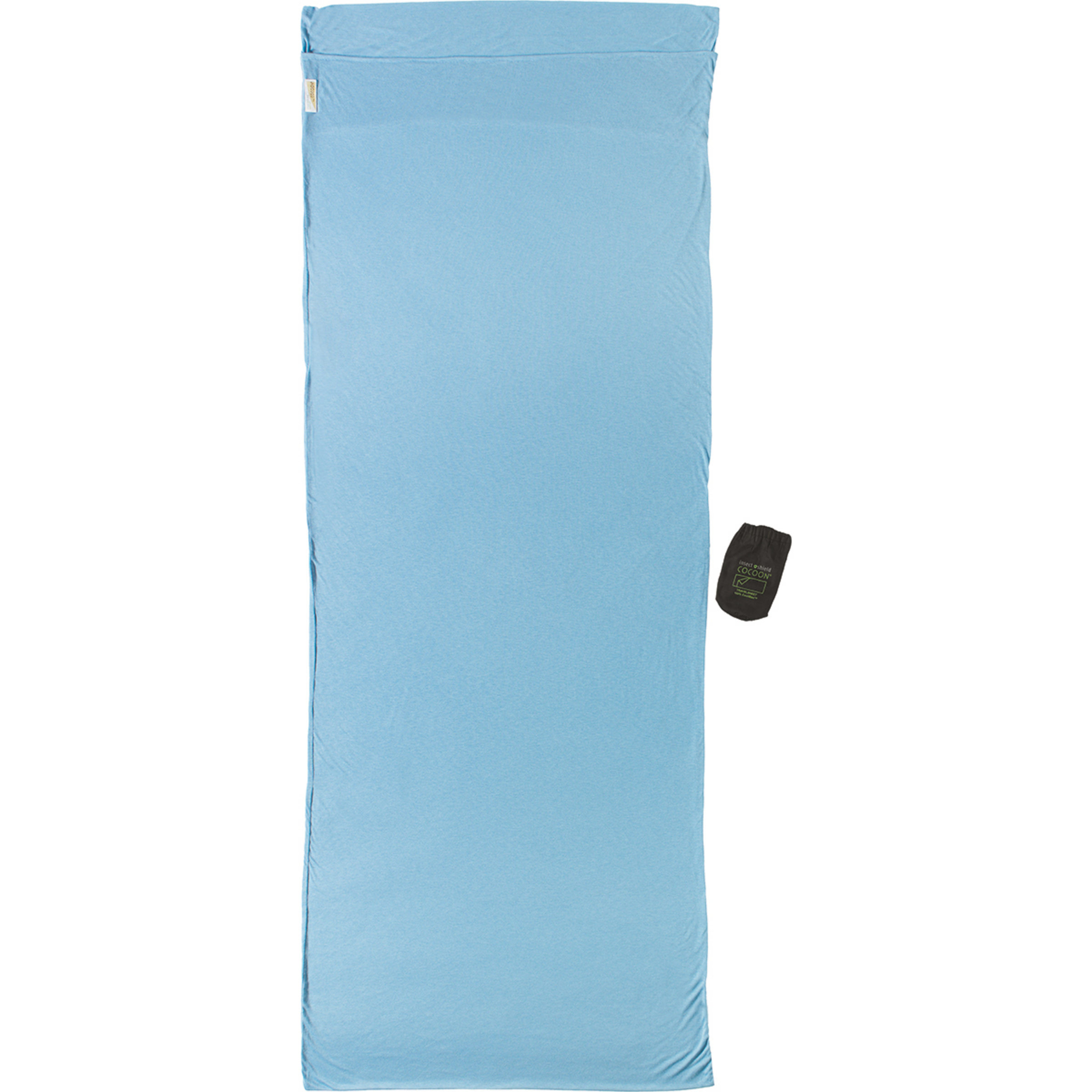 Cocoon TravelSheet Insect Shield CoolMax Hüttenschlafsäcke & Inlets blau Größe max. 200cm Trekking Schnell trocknend