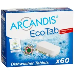 Spülmaschinentabs Kiehl Arcandis Eco Tab 60 Tabs phosphatfreie Geschirrreinigertabs mit Glasprotector