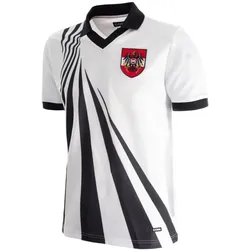 Copa Football, Herren, Fussballtrikot, Österreich 1990 - 92 Retro Trikot (S), Weiss