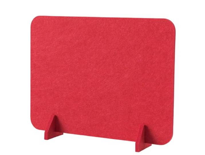 AVkgwrtb Niesschutz-Schreibtischteiler aus Holzfaser Mehrfarbige Büroarbeitsplätze in verschiedenen Größen, Theken, Geschäfte(Rosso,50x60cm)