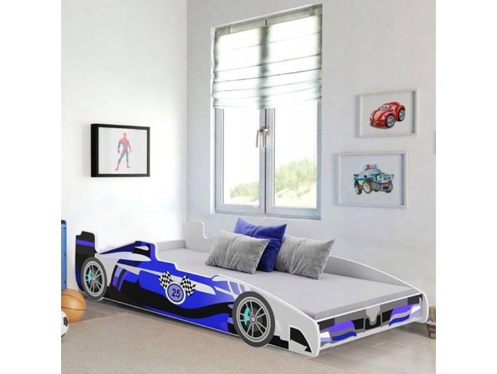 Lit enfant Voiture Formule 1 Bleu 160 x 80cm