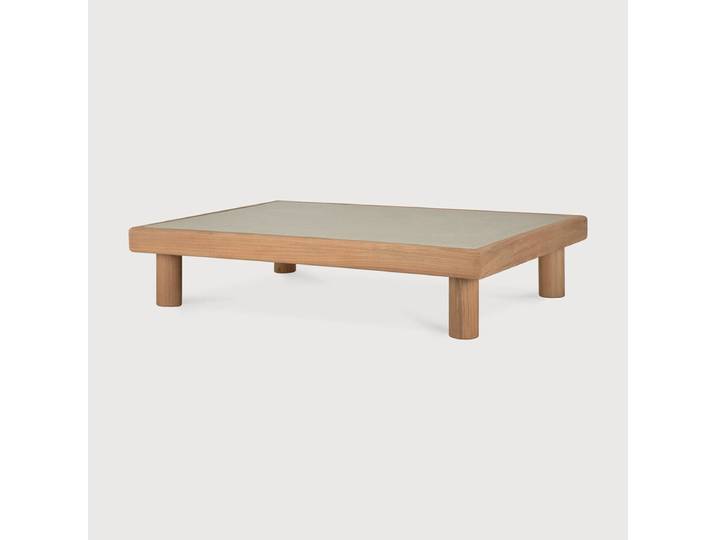 Ethnicraft Monocle Couchtisch Outdoor Teak/Beton Light Grey