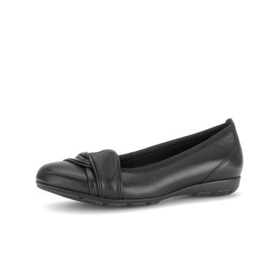 Ballerina GABOR "Eleganter Ballerina", Damen, Gr. 35, schwarz, Schuhe Ballerina