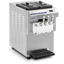 Royal Catering Softeismaschine - 16 l/h - 1350 W - LED - 2 Sorten + Mischung aus beiden -