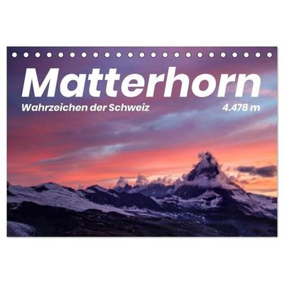 Matterhorn - Wahrzeichen der Schweiz (Tischkalender 2026 DIN A5 quer), CALVENDO Monatskalender