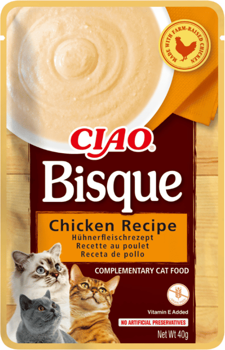 Churu Cat Entrée Bisque Receita de Frango 12 un x 40g