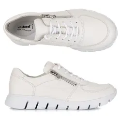 VITAFORM Damen-Sneaker Hirschleder Reißverschluss Leichtsohle