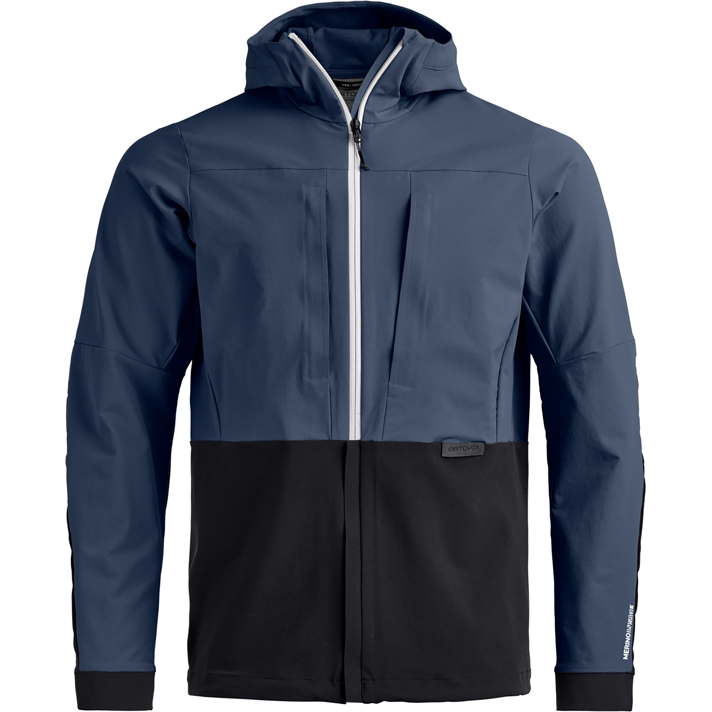 Ortovox Trad Plus Herren Softshelljacke blau Größe M Bergsteigen | Alpinklettern Windabweisend Merinowolle