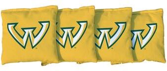 Skip's Garage Wayne State University Warriors Yellow Cornhole Bags