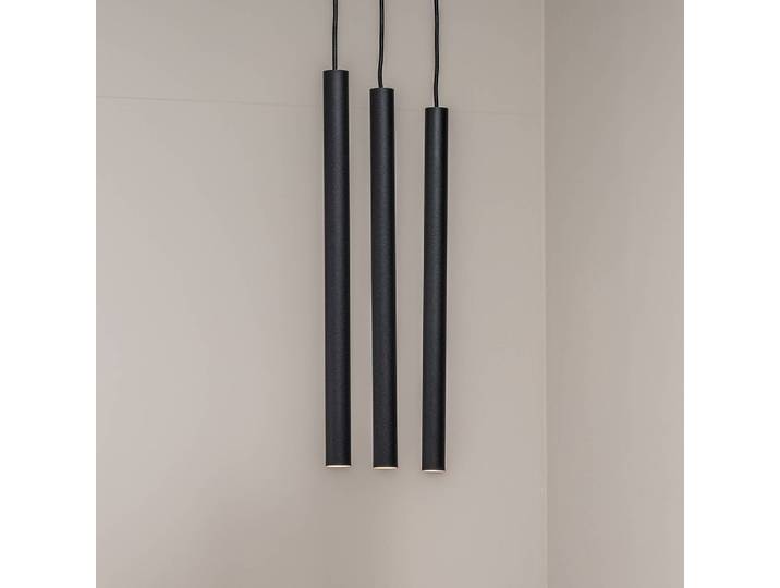Hängelampe Sone Argon, dimmbar, schwarz, für Wohn- / Esszimmer, Metall, Pendelleuchte